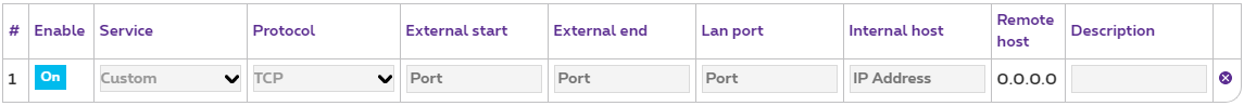 How do I set up a port forwarding on my B-box 3